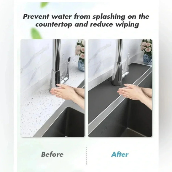 NWT Splash Guard for Sink Faucet-1PC L Size Super Absorbent Fast Drying Mat - Picture 5 of 8